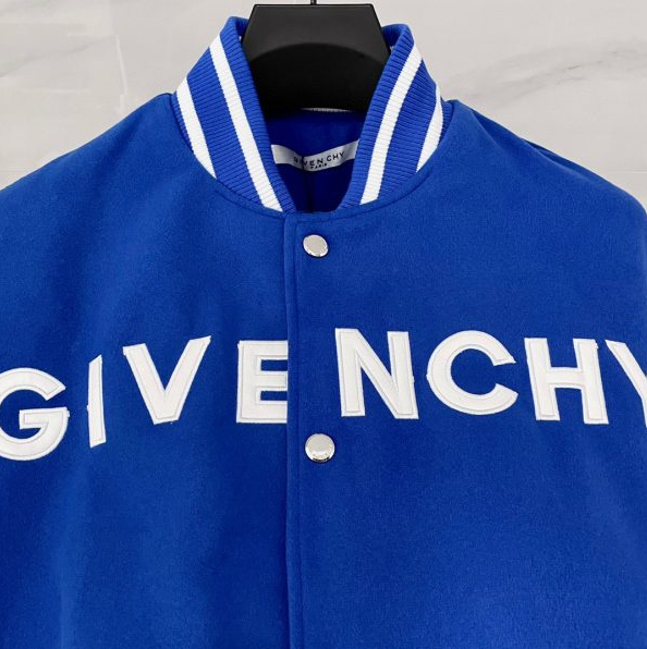 Givenchy College Blu maniche in pelle